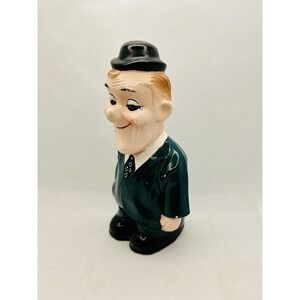 Vintage Laurel & Hardy Figurine Coin Piggy‎ Banks 8" Mid Century